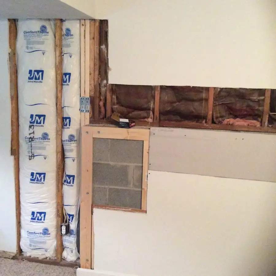 Wall insulation replacement during Contents Cleaning & Restoration in Olivehurst